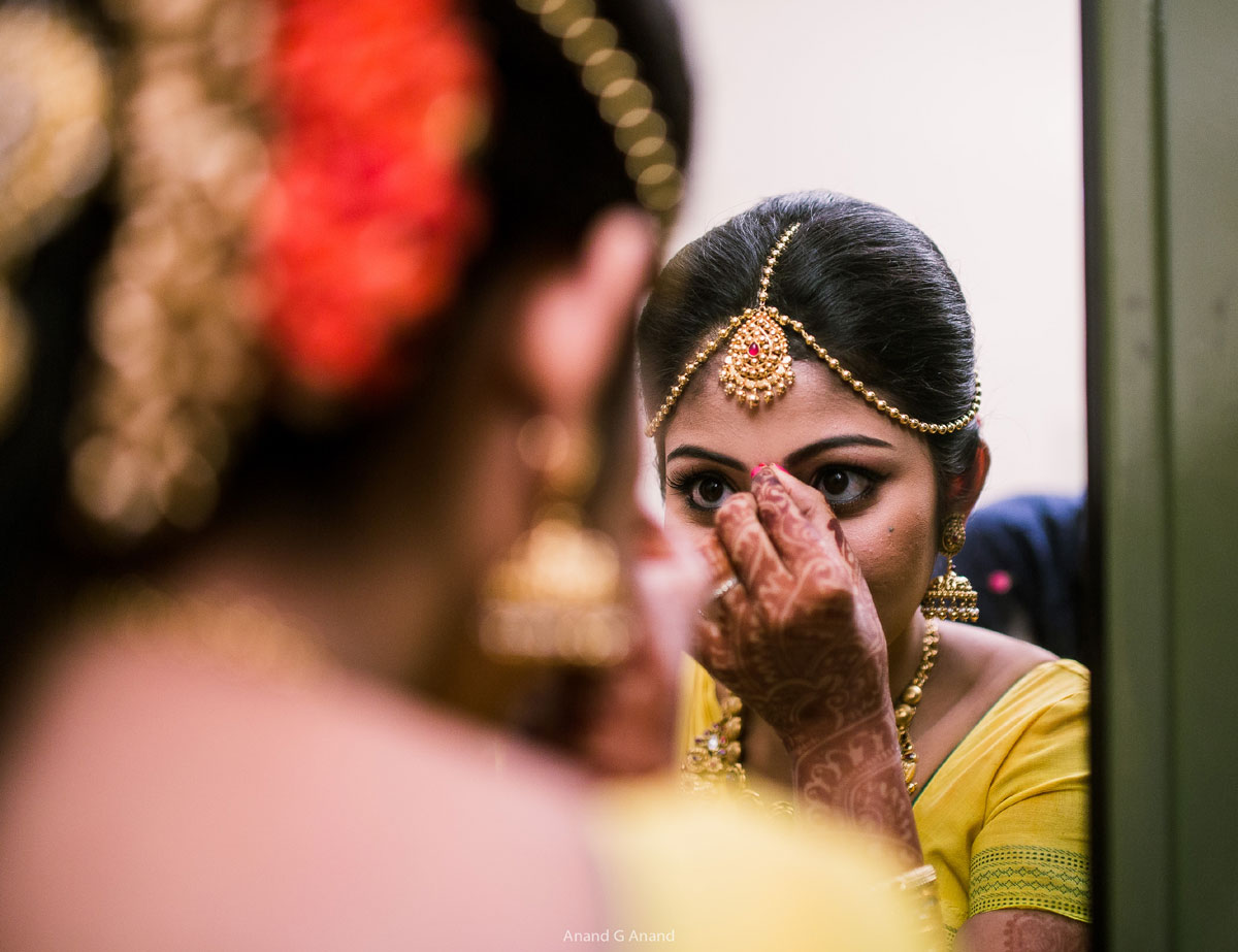 Bride getting ready for her wedding captured by our candid photographer